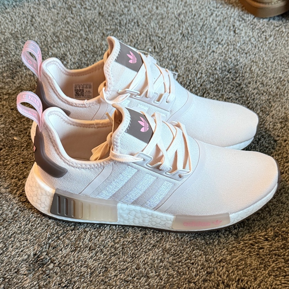 Adidas NMD R1 White and Pink